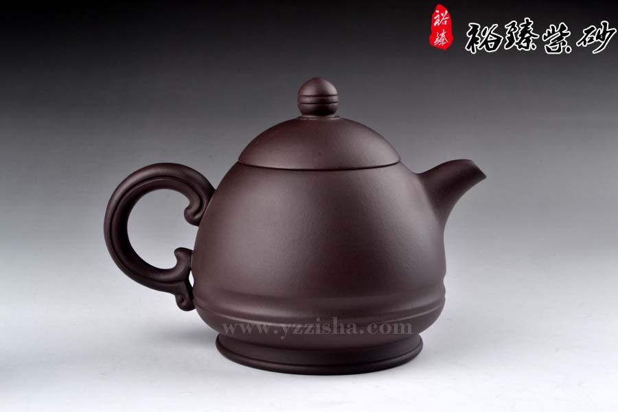 朱新南紫泥玉笠紫砂壶反面