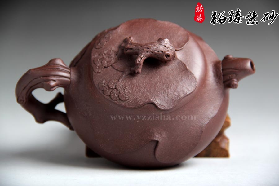 陈顺根紫泥小迎宾壶壶盖图
