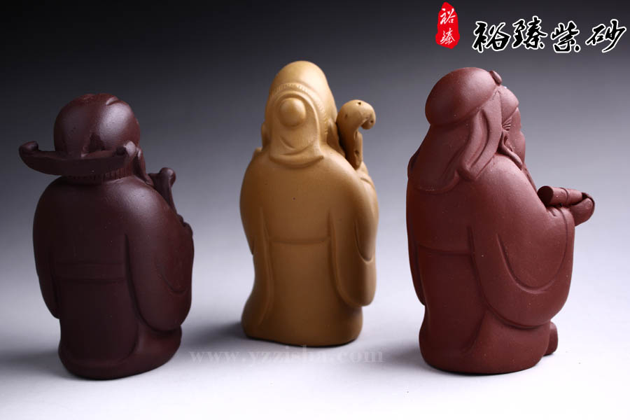 紫砂杂件 福禄寿