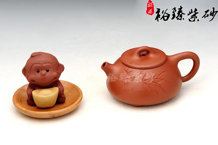 朱泥石瓢壶 裕臻 朱泥石瓢壶 裕臻