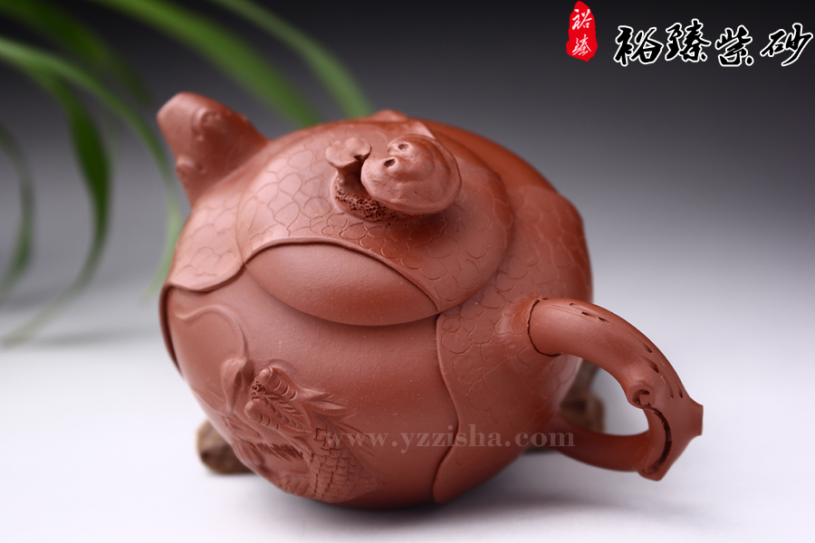陈彩敏龙供春朱泥壶盖