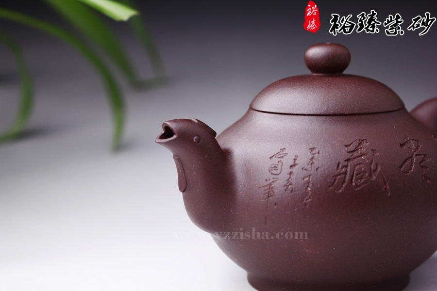 陈顺根原矿紫泥凤鸣紫砂壶壶嘴图