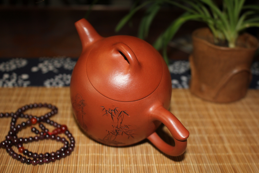 尹怀老师秦权紫砂壶细部