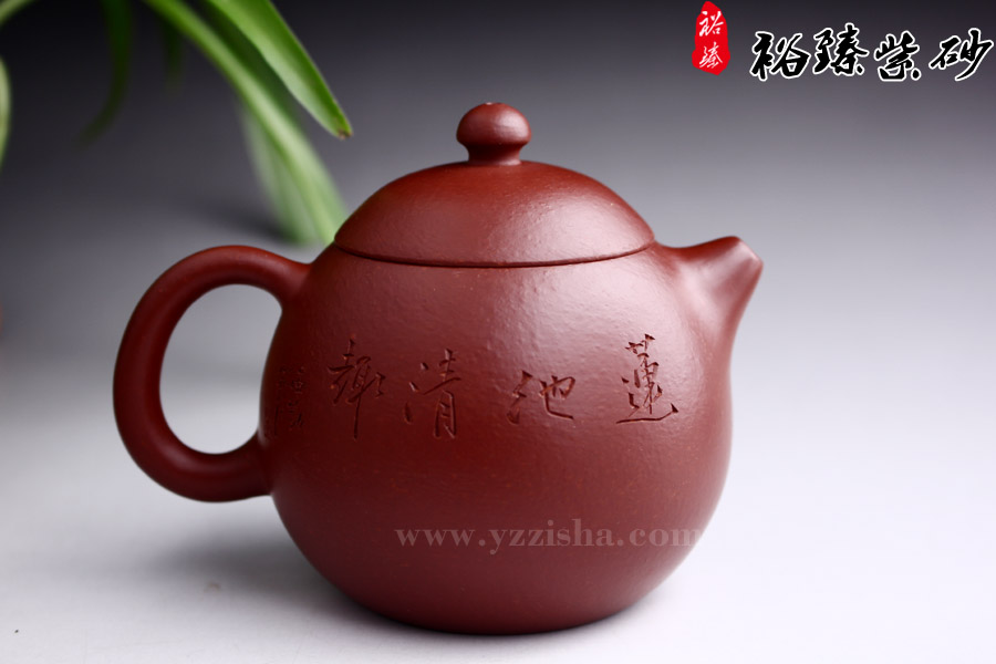 史琴亚原矿大红袍龙蛋壶反面图