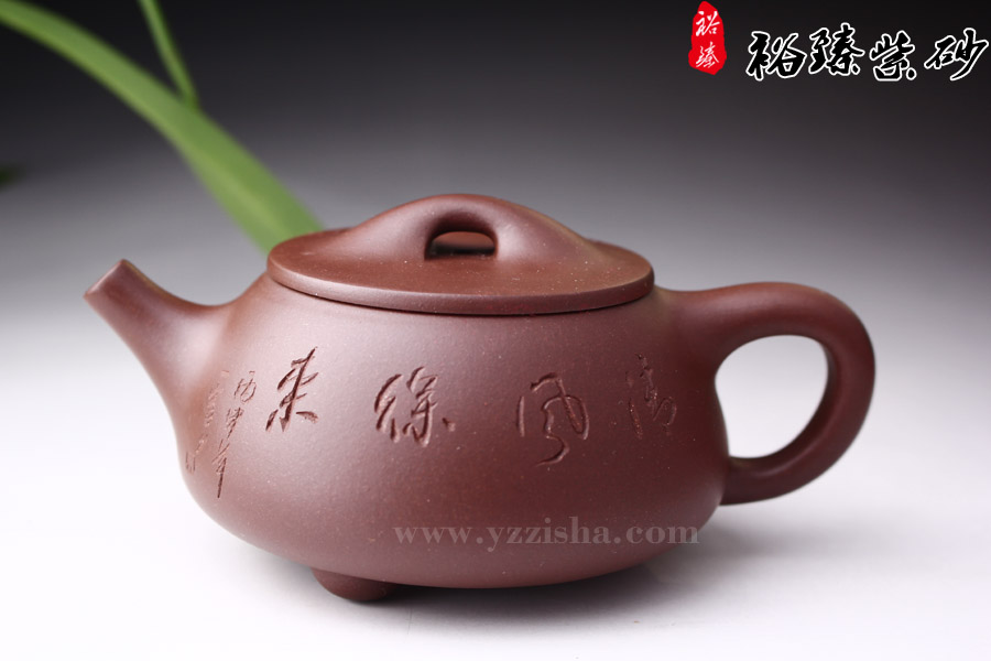 王文娟原矿老紫泥景舟石瓢紫砂壶一