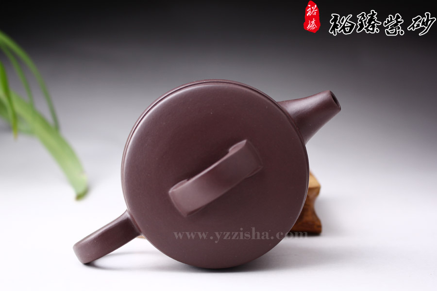朱新南原矿紫泥汉瓦紫砂壶壶盖图