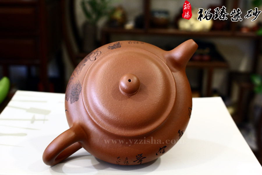 戚丽云 朱泥 掇只壶 壶盖图