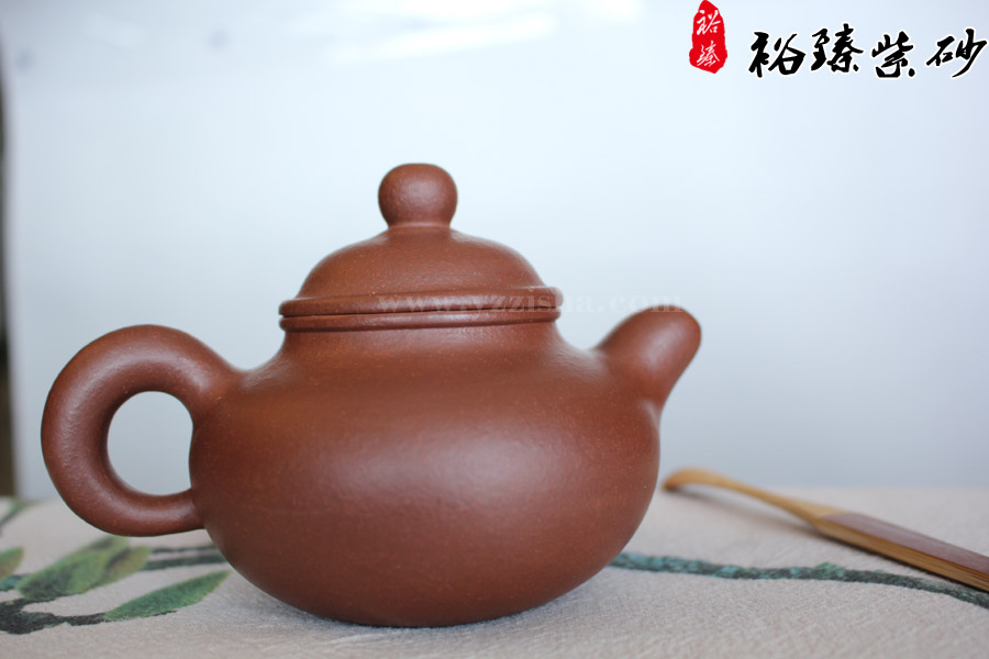 许叶强鱼子泥紫泥碧泉壶 反面图