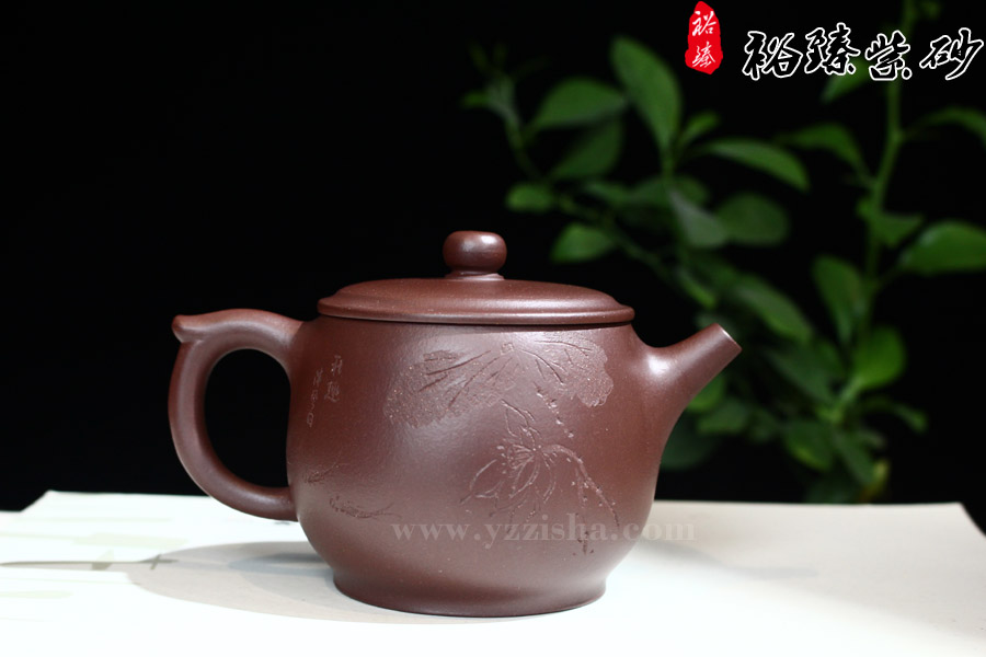 陈顺根原矿紫茄泥金杯壶  反面图