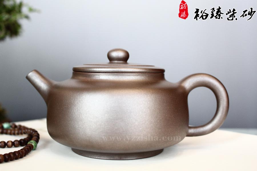 李娅窑变圆曲紫砂壶