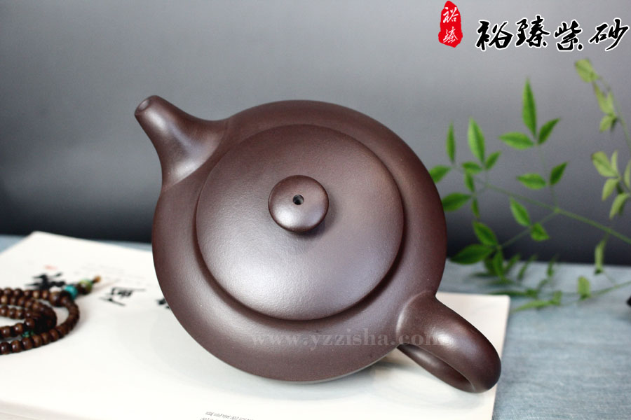 朱新南合扁紫砂壶壶盖