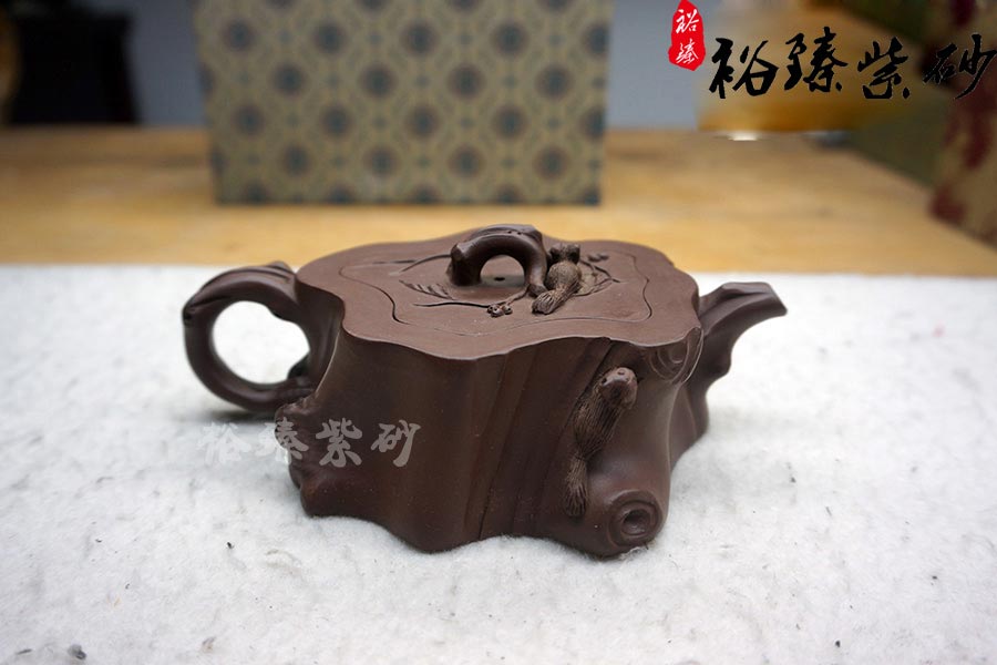 紫砂壶名家范洪泉作品《松鼠五件套组》图片